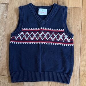 Hanna Andersson Folk Tale Knit Vest Sz 3Y